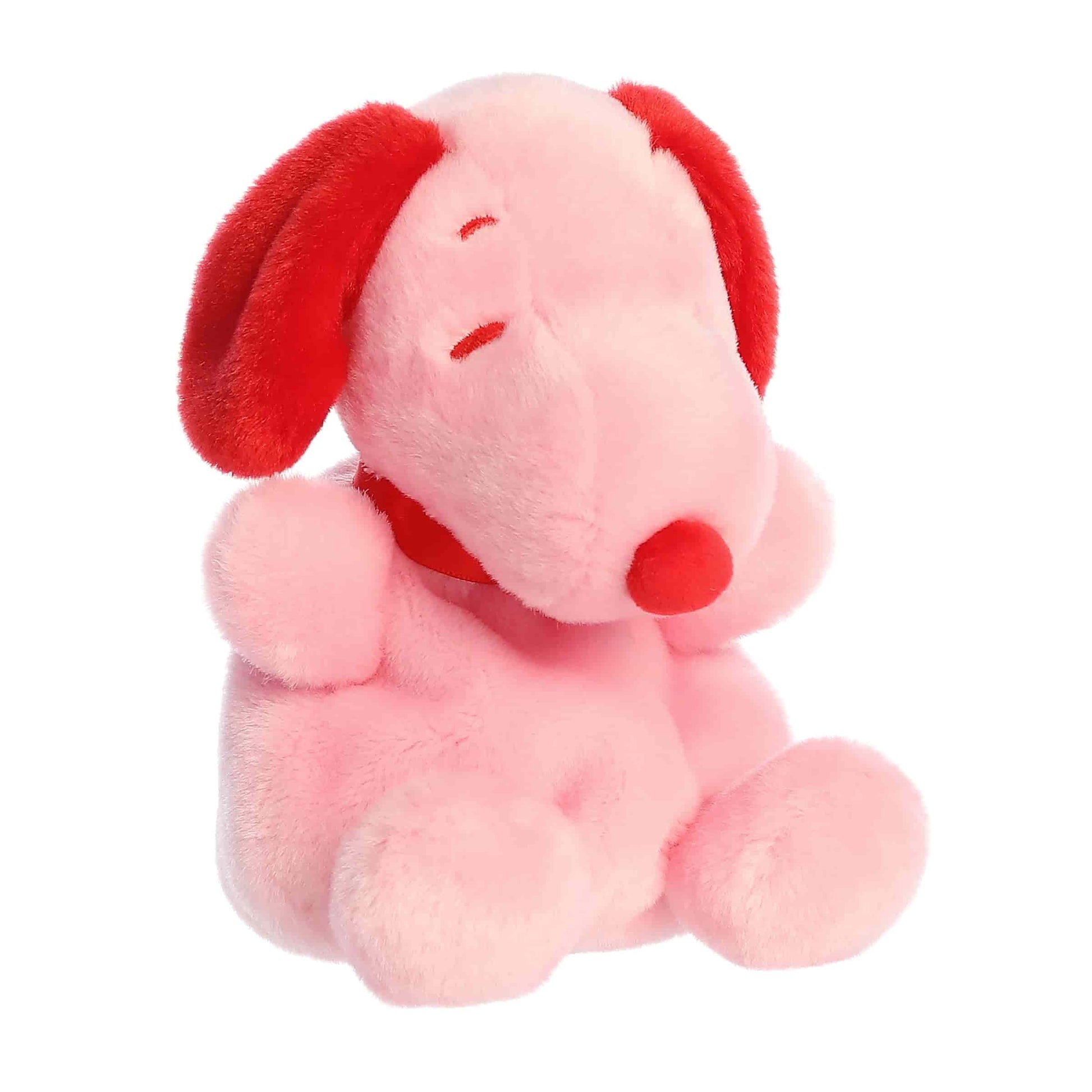 Peanuts Snoopy Red & Pink Palm Pals Plush 5"