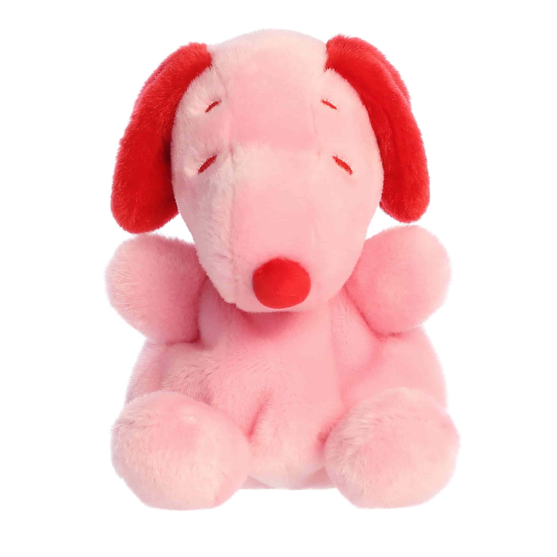 Peanuts Snoopy Red & Pink Palm Pals Plush 5"