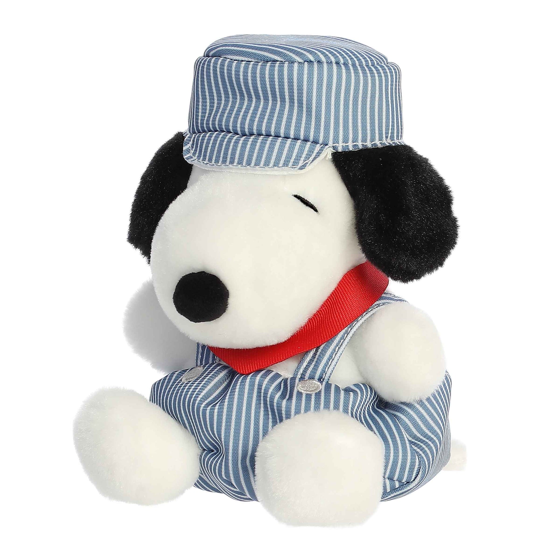 Peanuts Snoopy Train Engineer Palm Pals Plush 5"