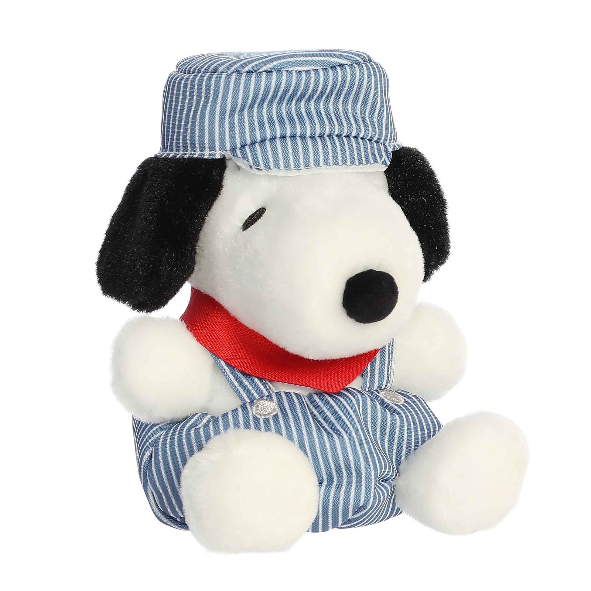 Peanuts Snoopy Train Engineer Palm Pals Plush 5"