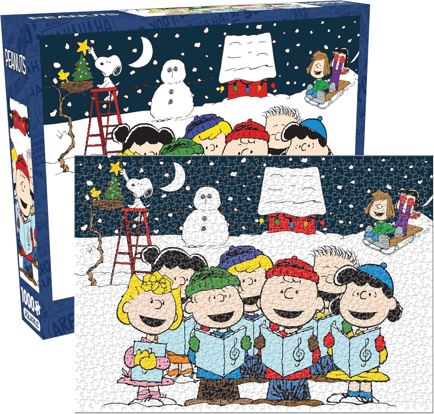Peanuts Singing Hymns Glitter Puzzle 1000 pc