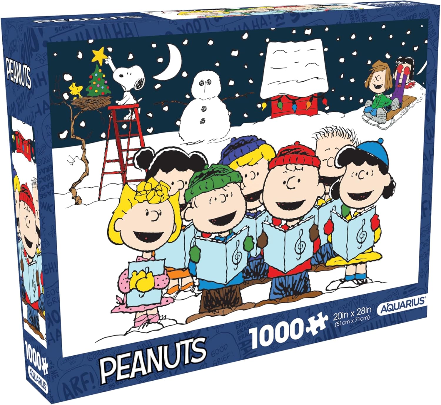 Peanuts Singing Hymns Glitter Puzzle 1000 pc