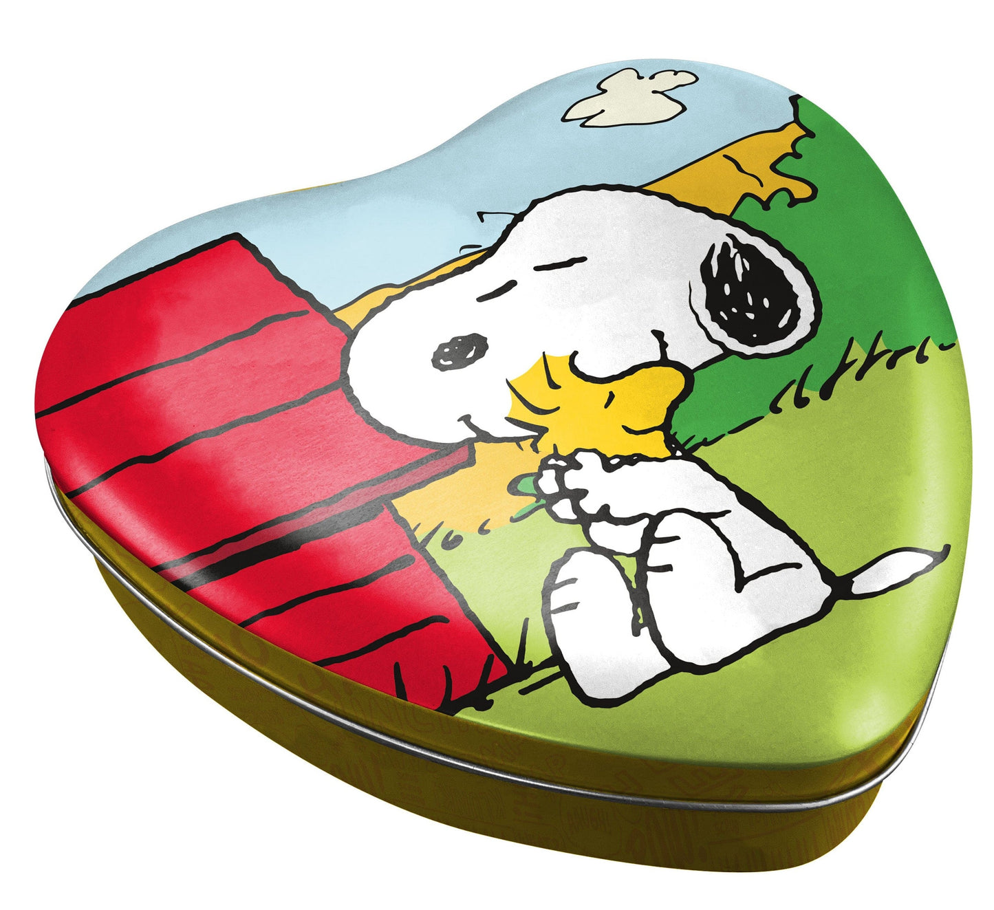 Peanuts Snoopy And Woodstock Puzzle In Heart Shaped Tin 300 pc