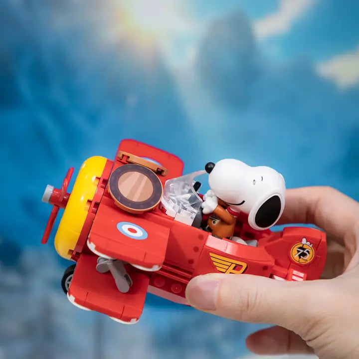 Peanuts Snoopy Biplane 3D Bricks Puzzle