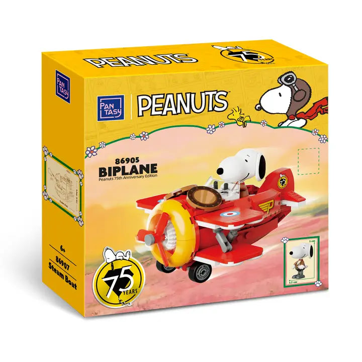 Peanuts Snoopy Biplane 3D Bricks Puzzle