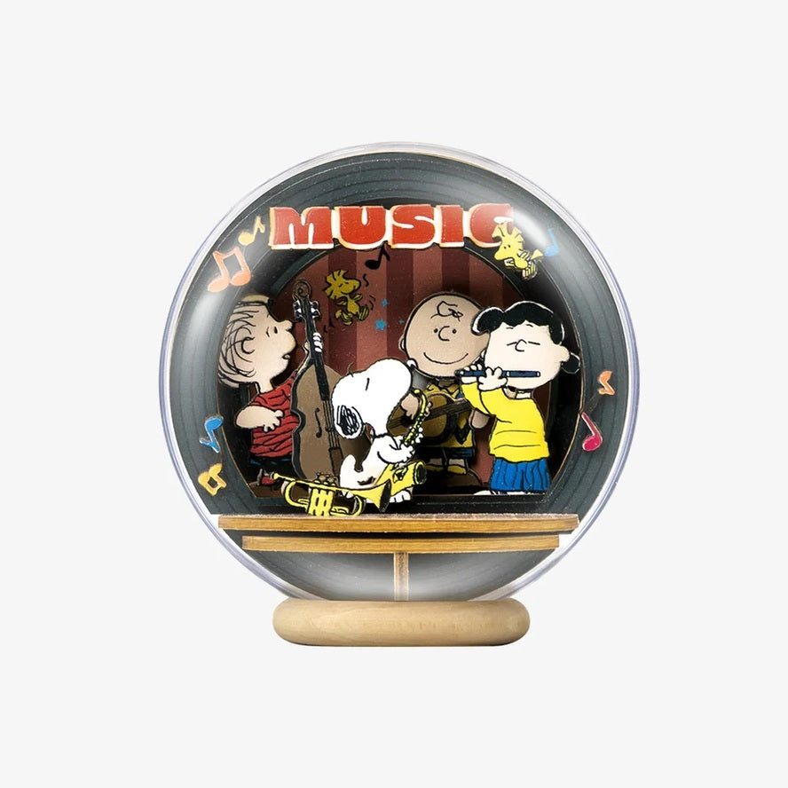 Peanuts Snoopy Night Of Music Wooden Crystal Ball 3D Puzzle