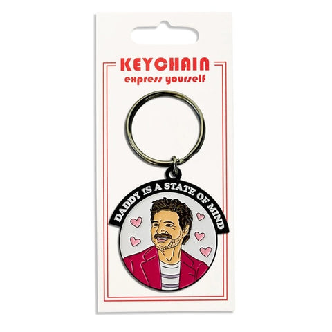 Pedro Pascal Daddy Is A State Of Mind Keychain