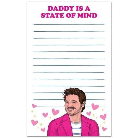 Pedro Pascal Daddy Is A State Of Mind Notepad