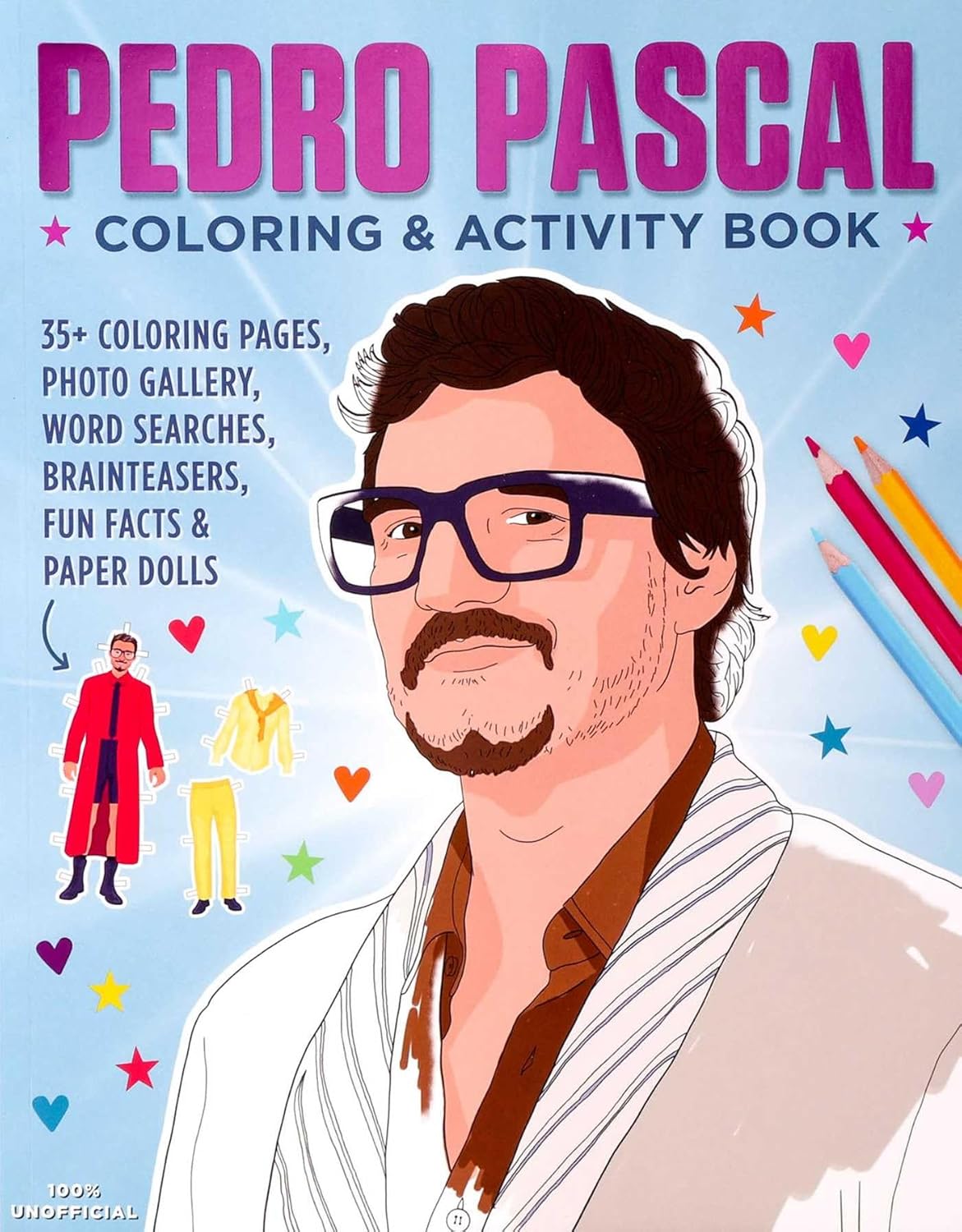 Pedro Pascal Coloring & Activity Book