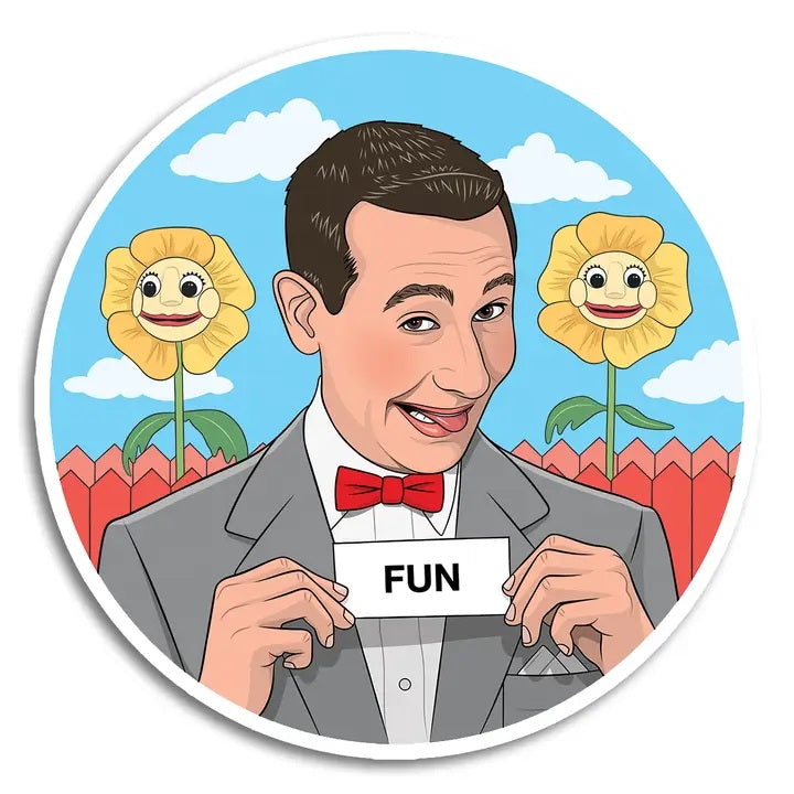 Pee Wee Die Cut Sticker