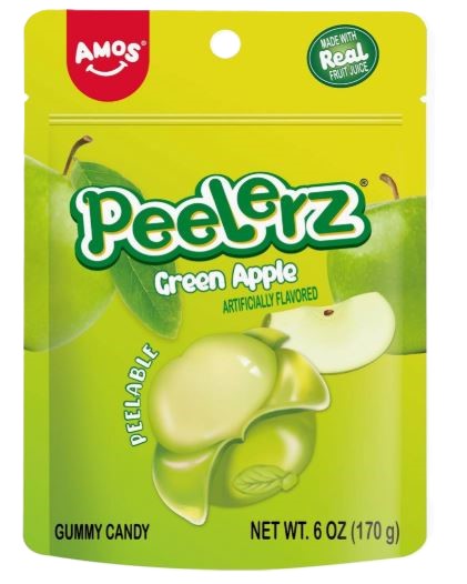 Peelerz Gummy Green Apple Bag 6 oz