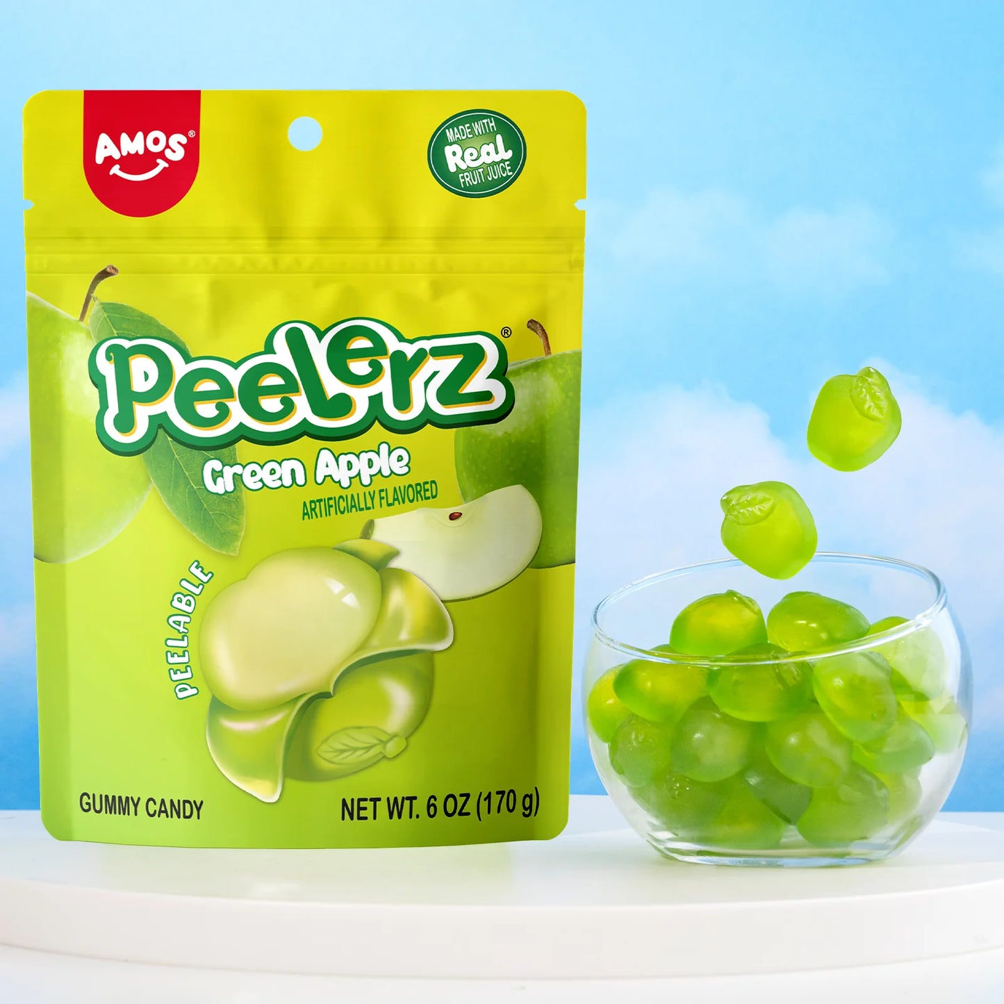 Peelerz Gummy Green Apple Bag 6 oz
