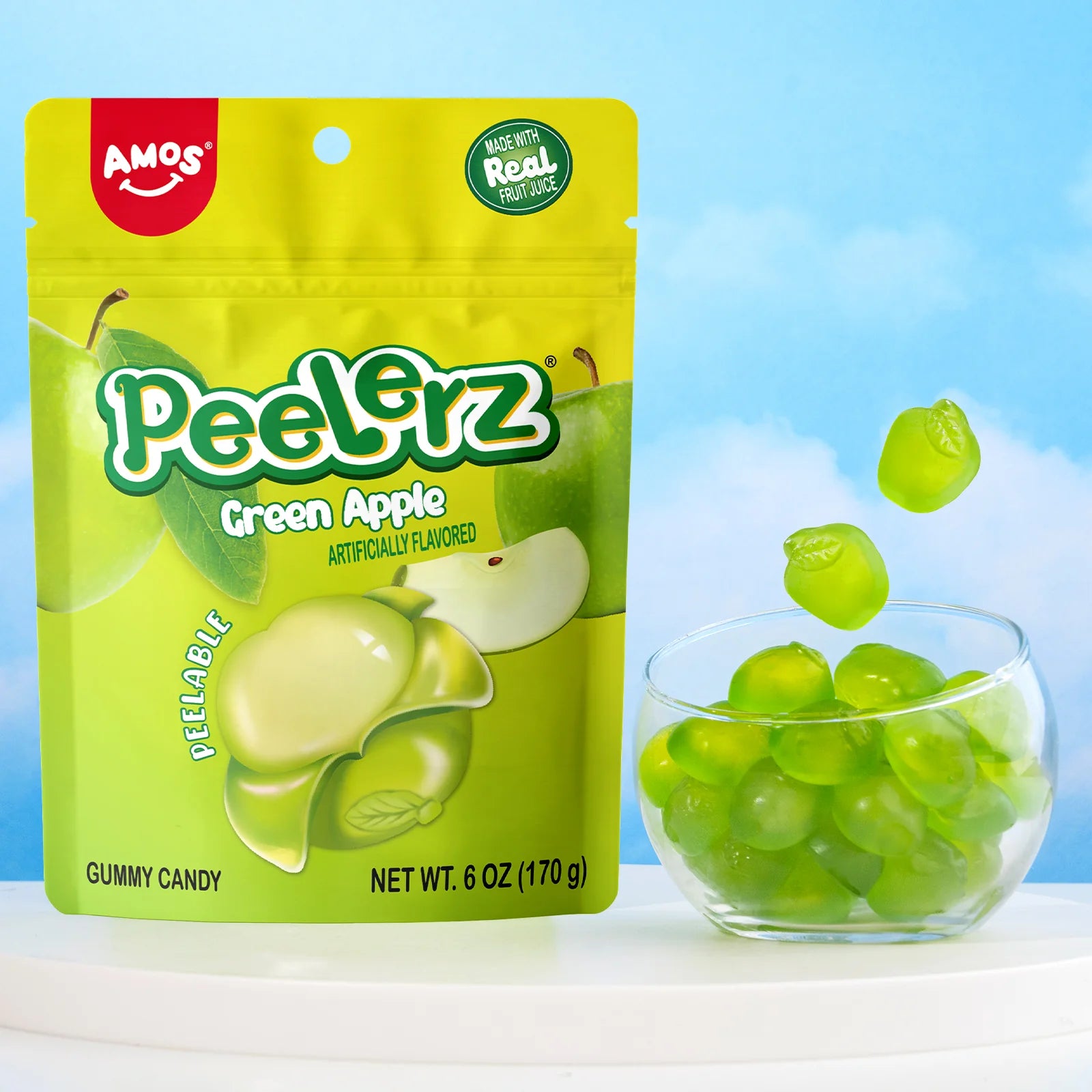 Peelerz Gummy Green Apple Bag 6 oz