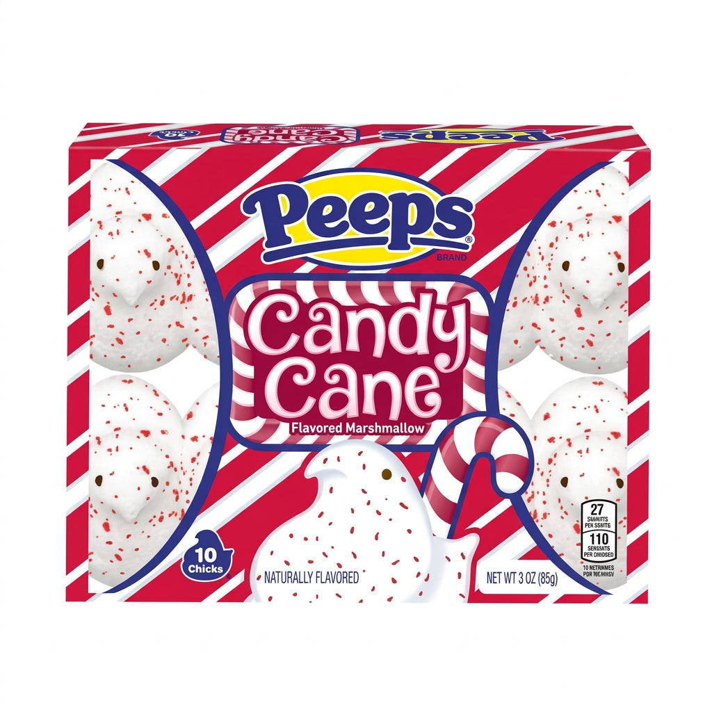 Peeps Candy Cane Chicks 10 pc