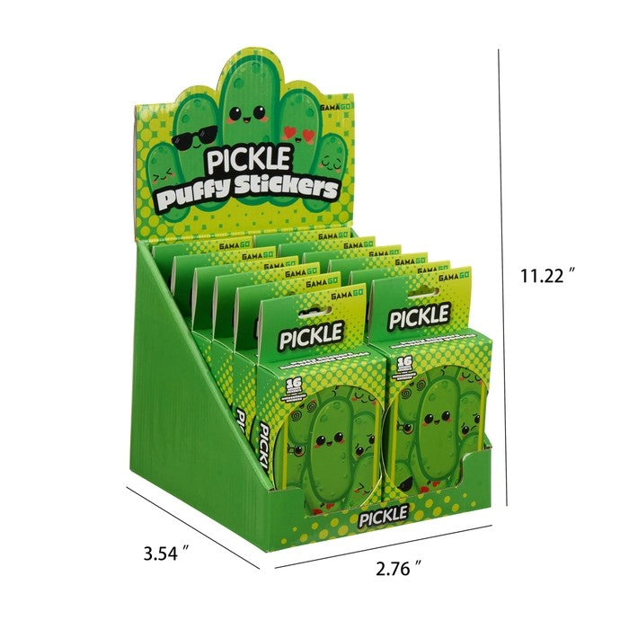 Pickle Puffy Stickers Tin