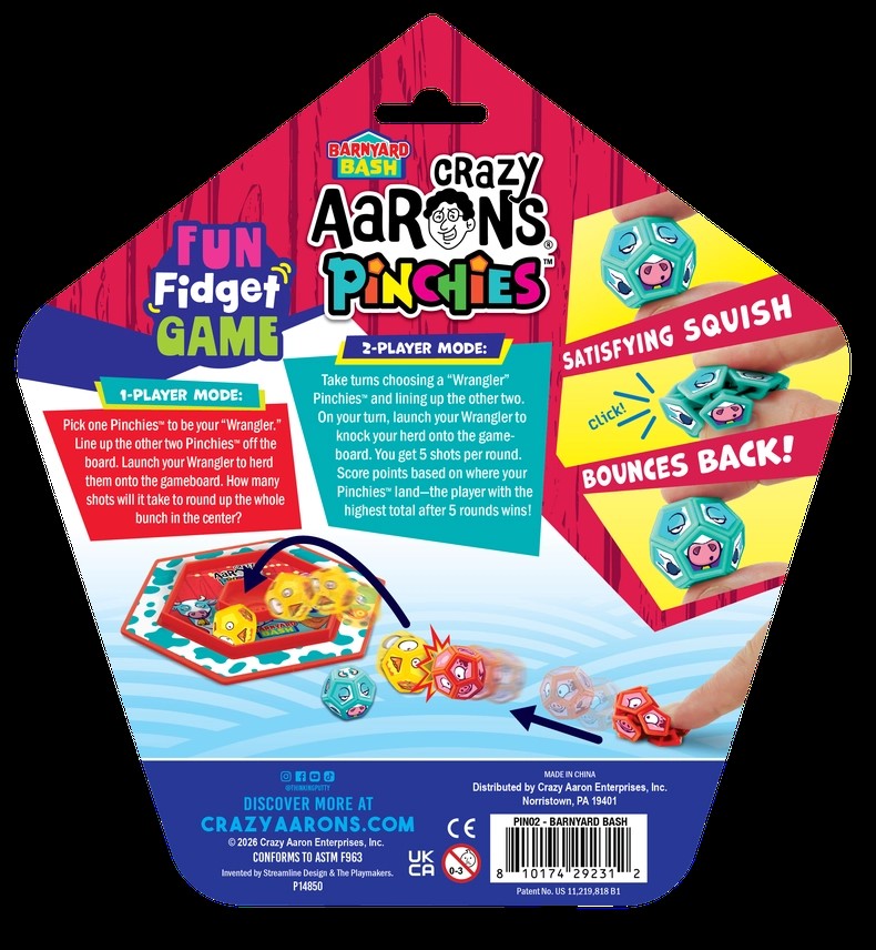 Pinchies Fun Fidget Game Barnyard Bash Series 3
