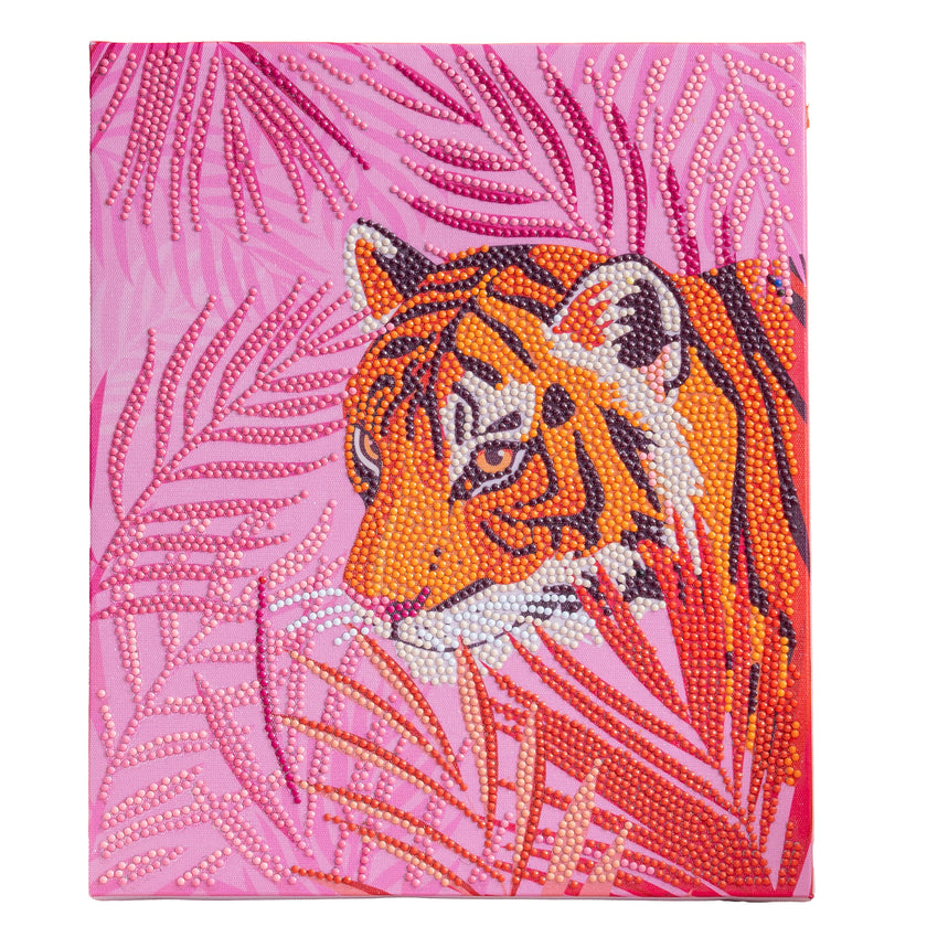 Pixelpop Pink Palms Diamond Art Painting Kit