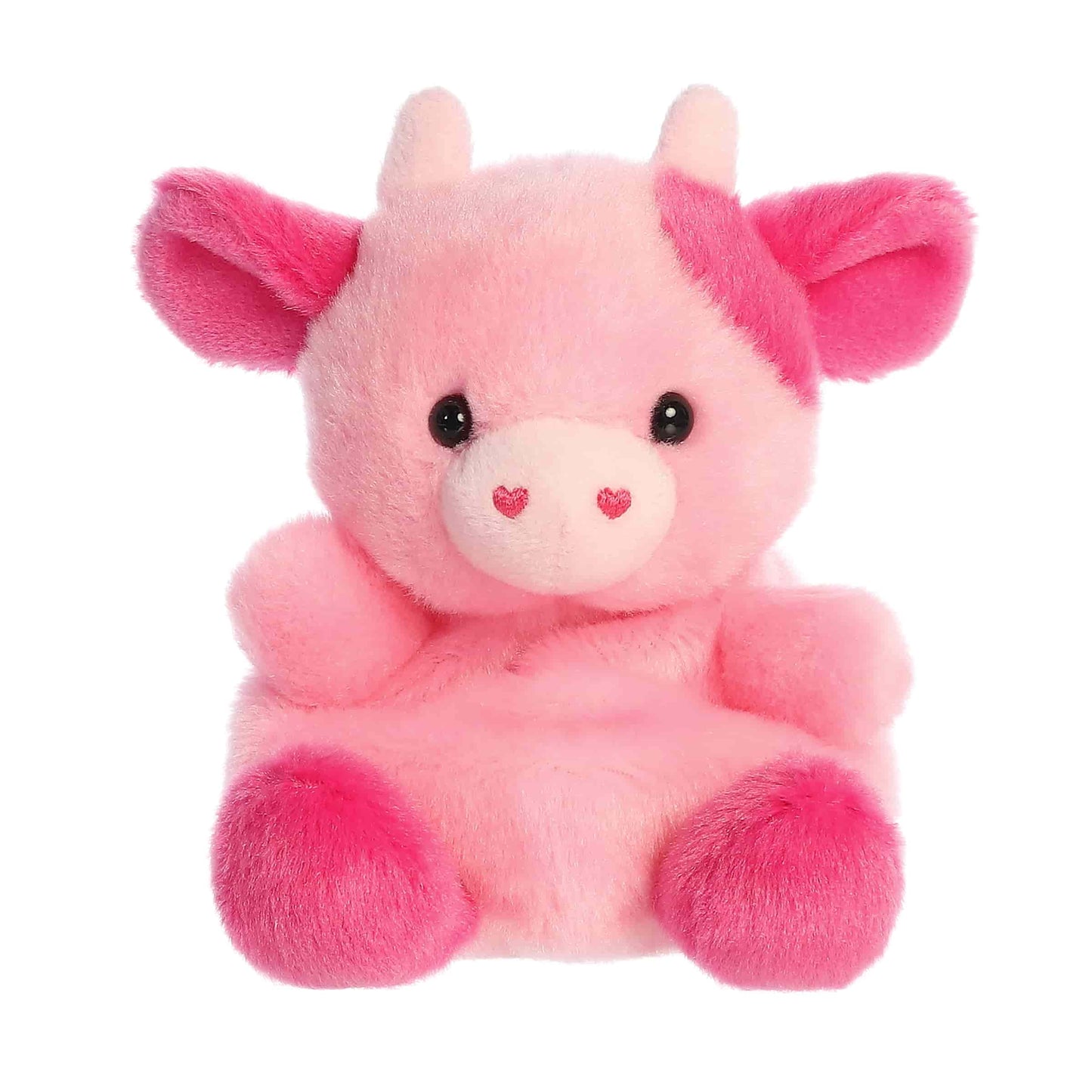 Blossom Pink Cow Palm Pals Plush 5"