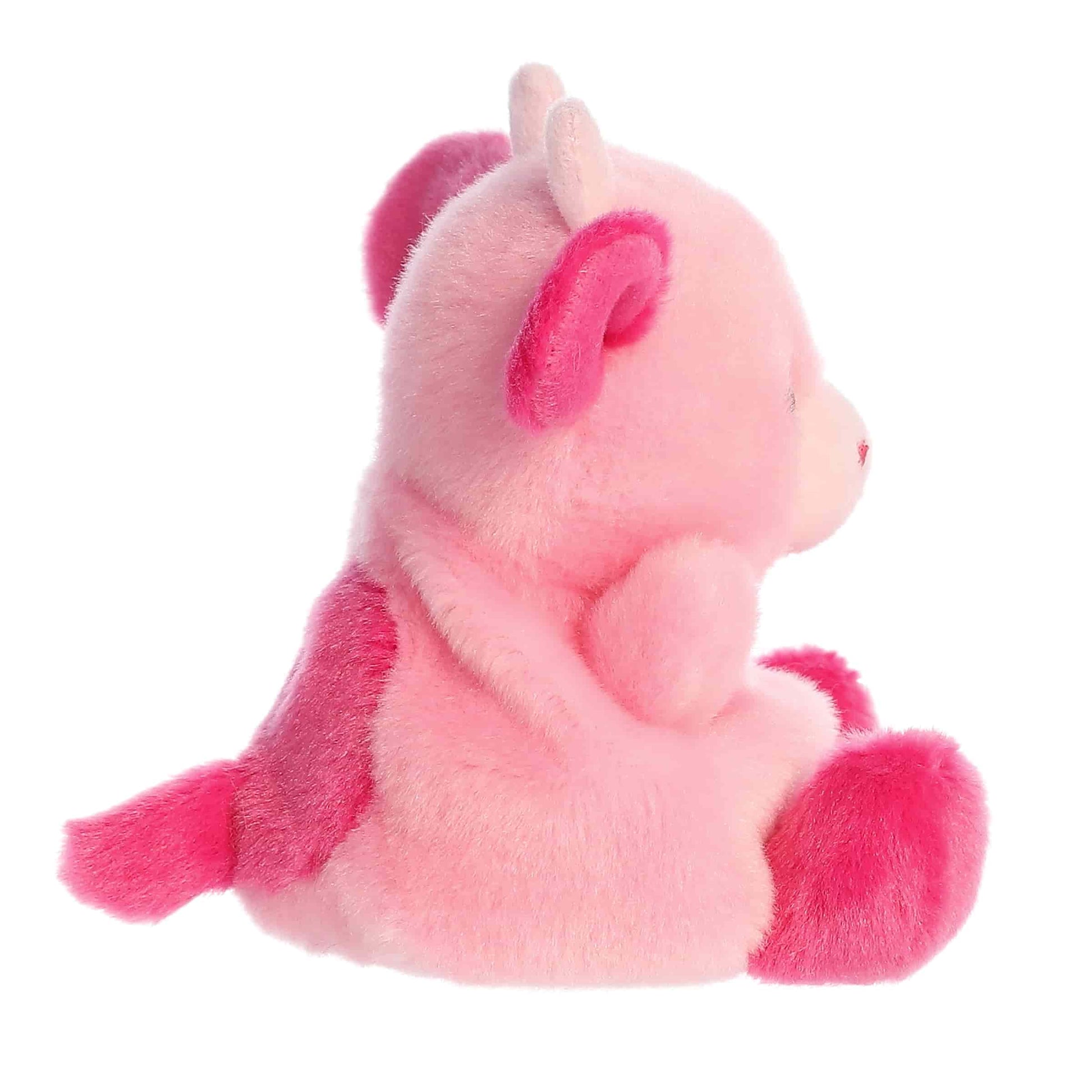 Blossom Pink Cow Palm Pals Plush 5"