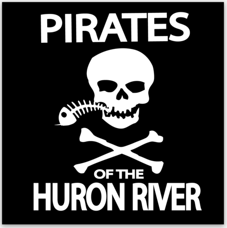 Pirates Of The Huron River Vinyl Sticker