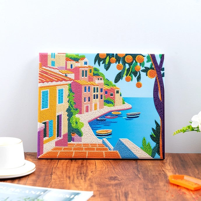 Pixelpop Sicily By The Sea Diamond Art Painting Kit