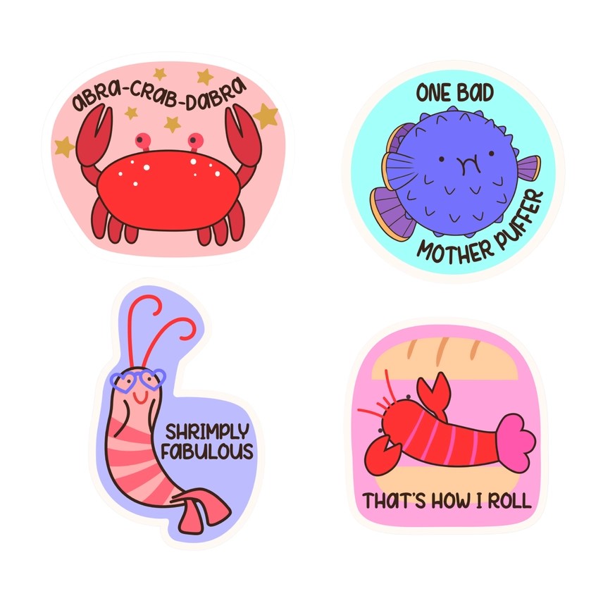 Pixelpop Stay Salty Diamond Art Sticker Kit