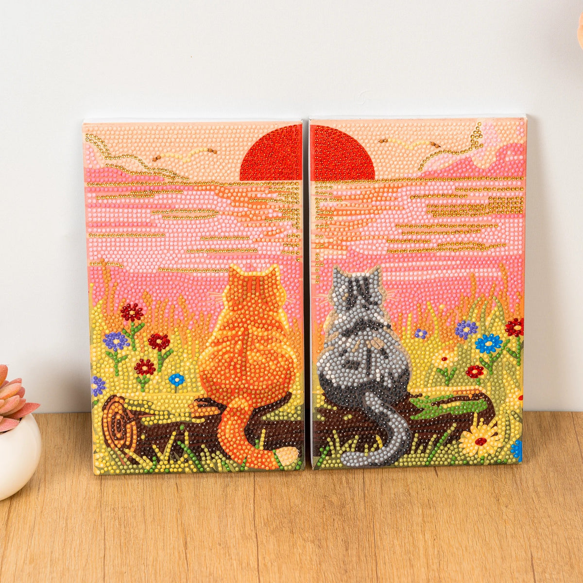 Pixelpop Sunset For Two Date Night Diamond Painting Kit