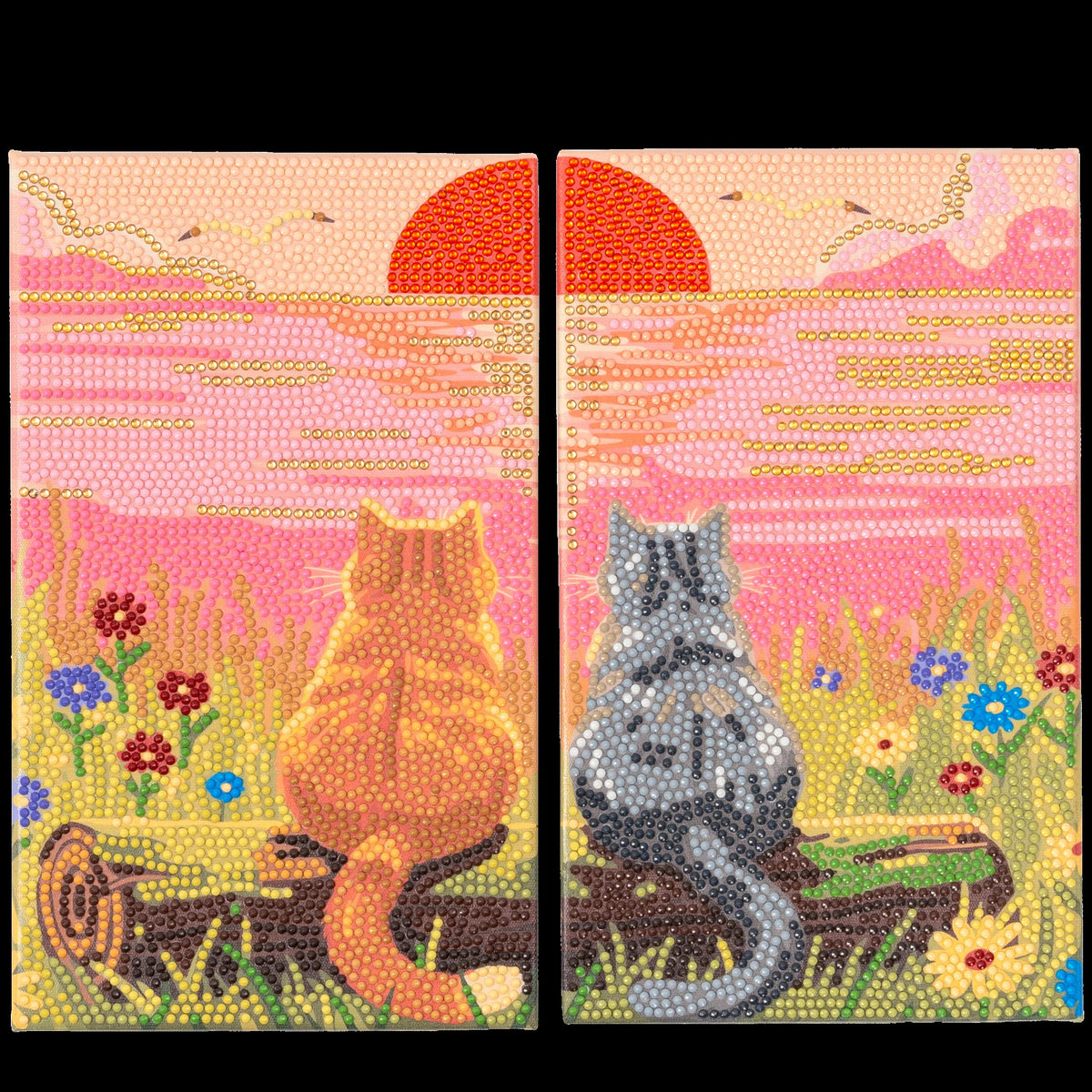 Pixelpop Sunset For Two Date Night Diamond Painting Kit
