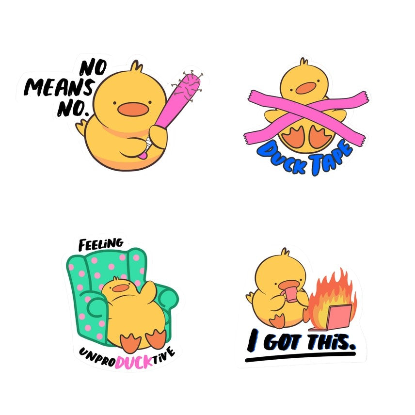 Pixelpop Zero Ducks Given Diamond Art Sticker Kit