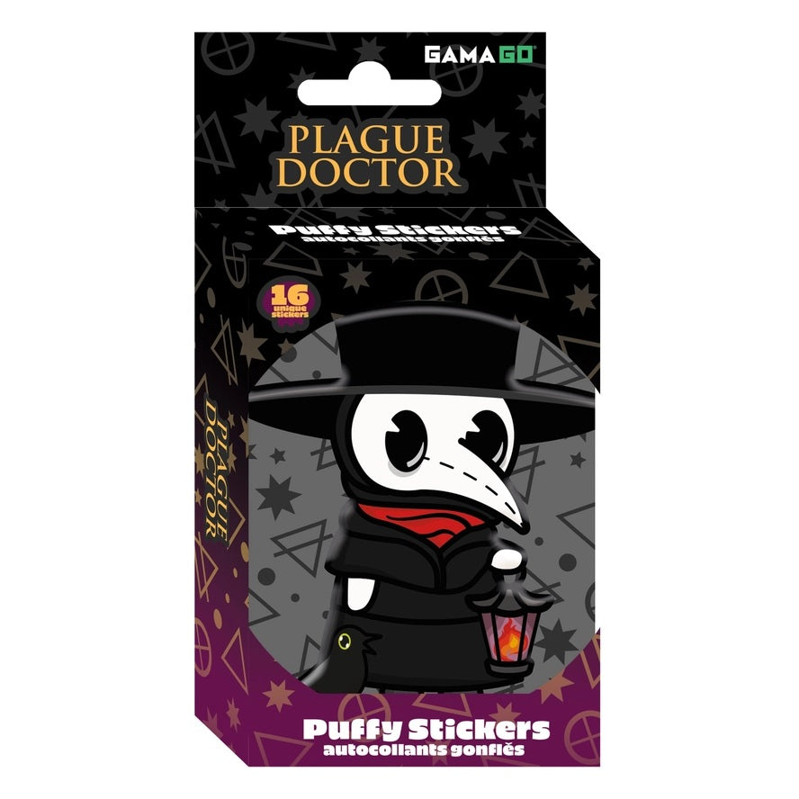 Plague Doctor Puffy Stickers Tin