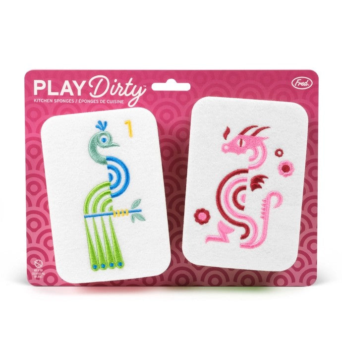 Play Dirty Mahjong Kitchen Sponges