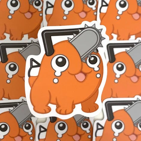 Pochita Chainsaw Man Puppy Vinyl Sticker