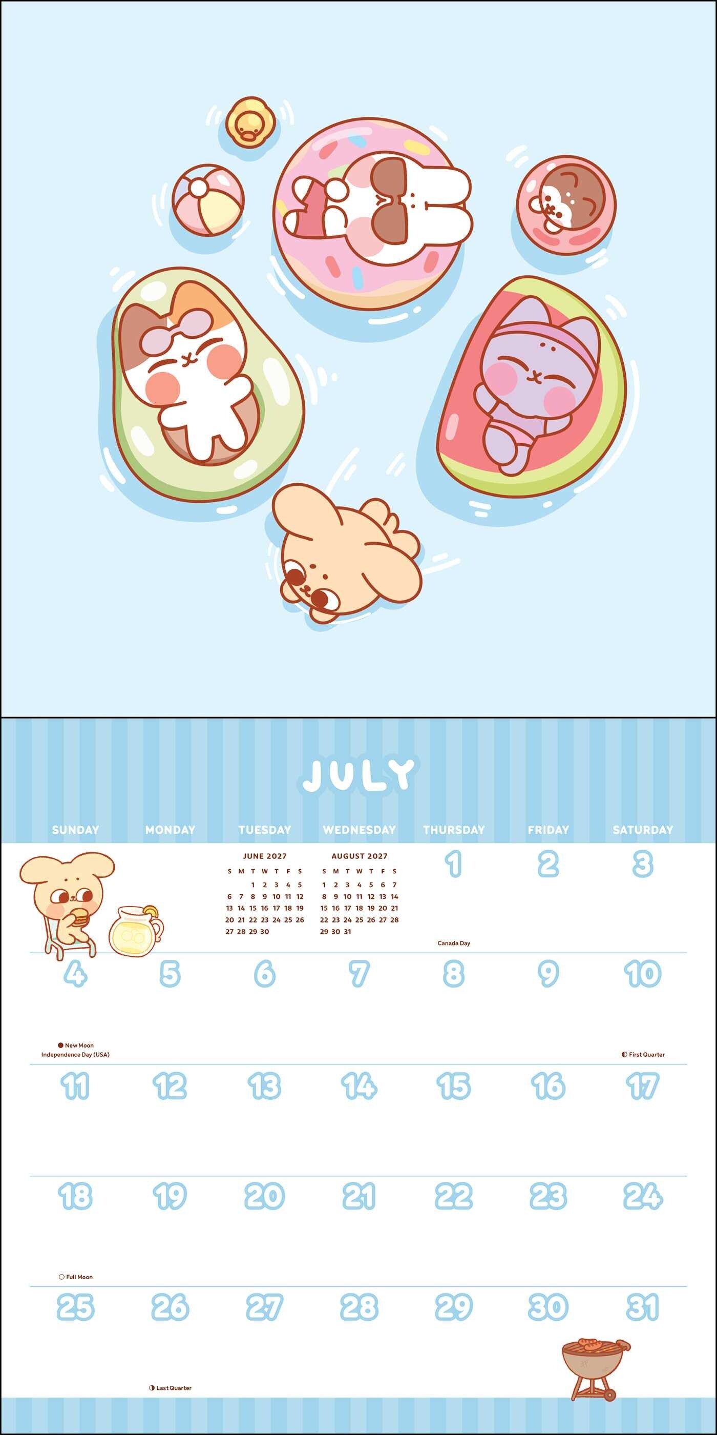 Pocket Peaches 2027 Wall Calender
