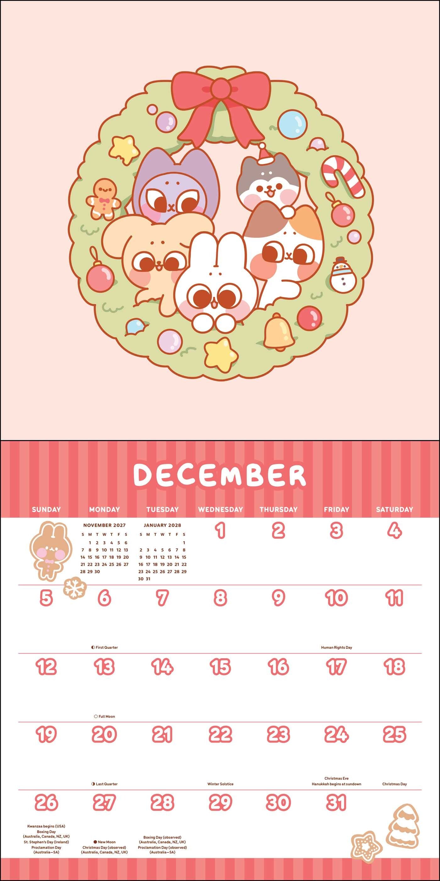 Pocket Peaches 2027 Wall Calender