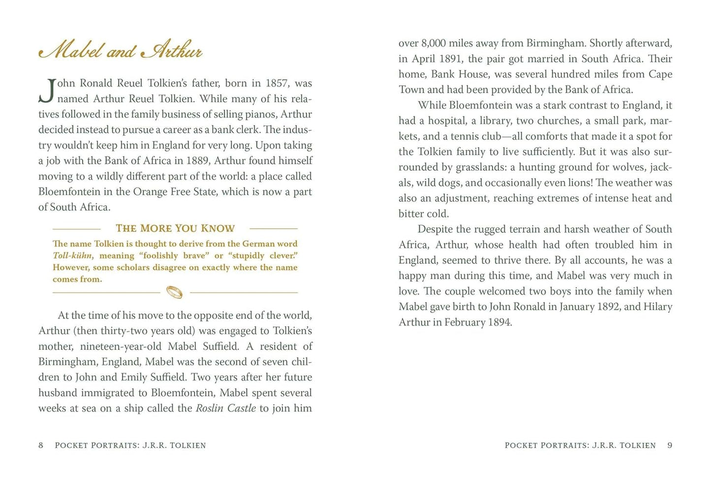 Pocket Portrait J.R.R. Tolkien Book