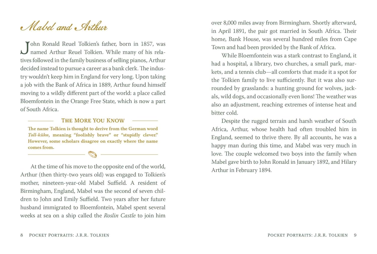 Pocket Portrait J.R.R. Tolkien Book