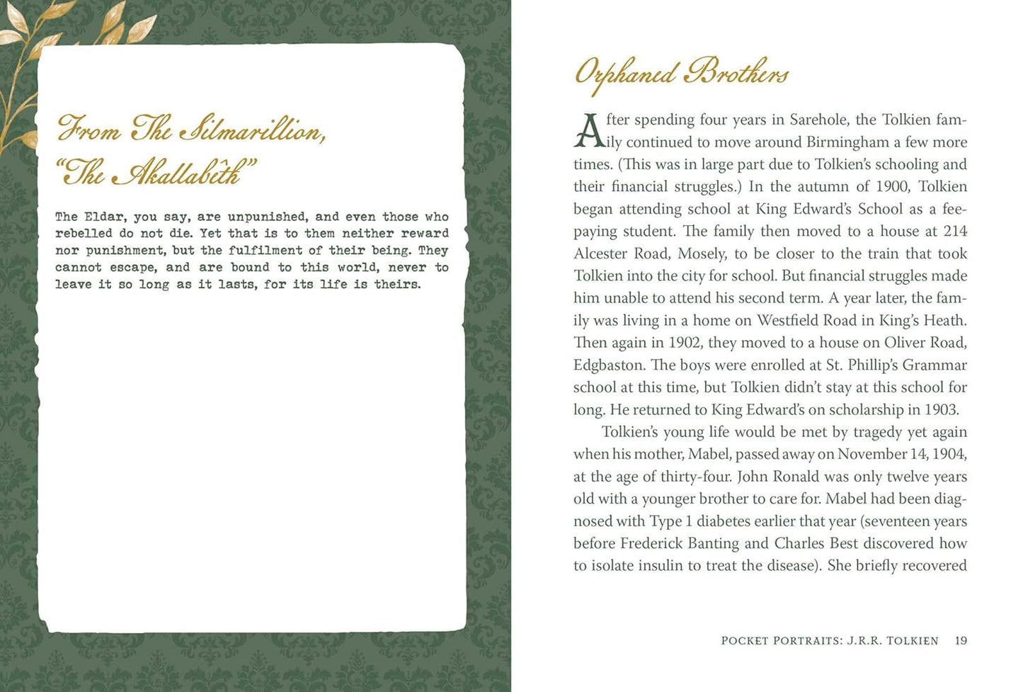 Pocket Portrait J.R.R. Tolkien Book