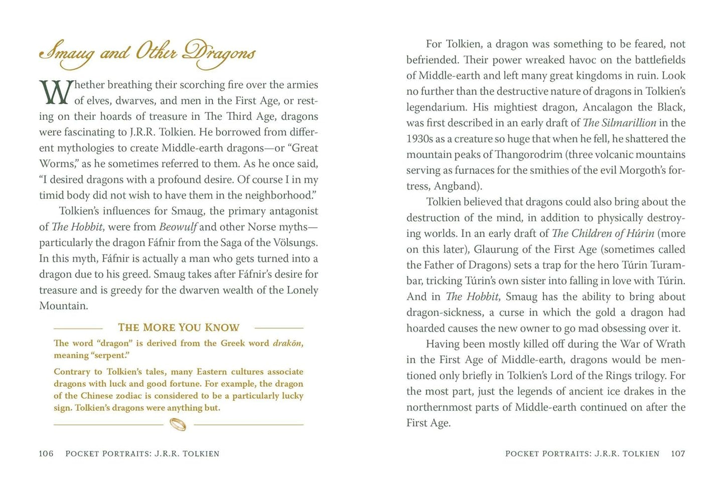 Pocket Portrait J.R.R. Tolkien Book