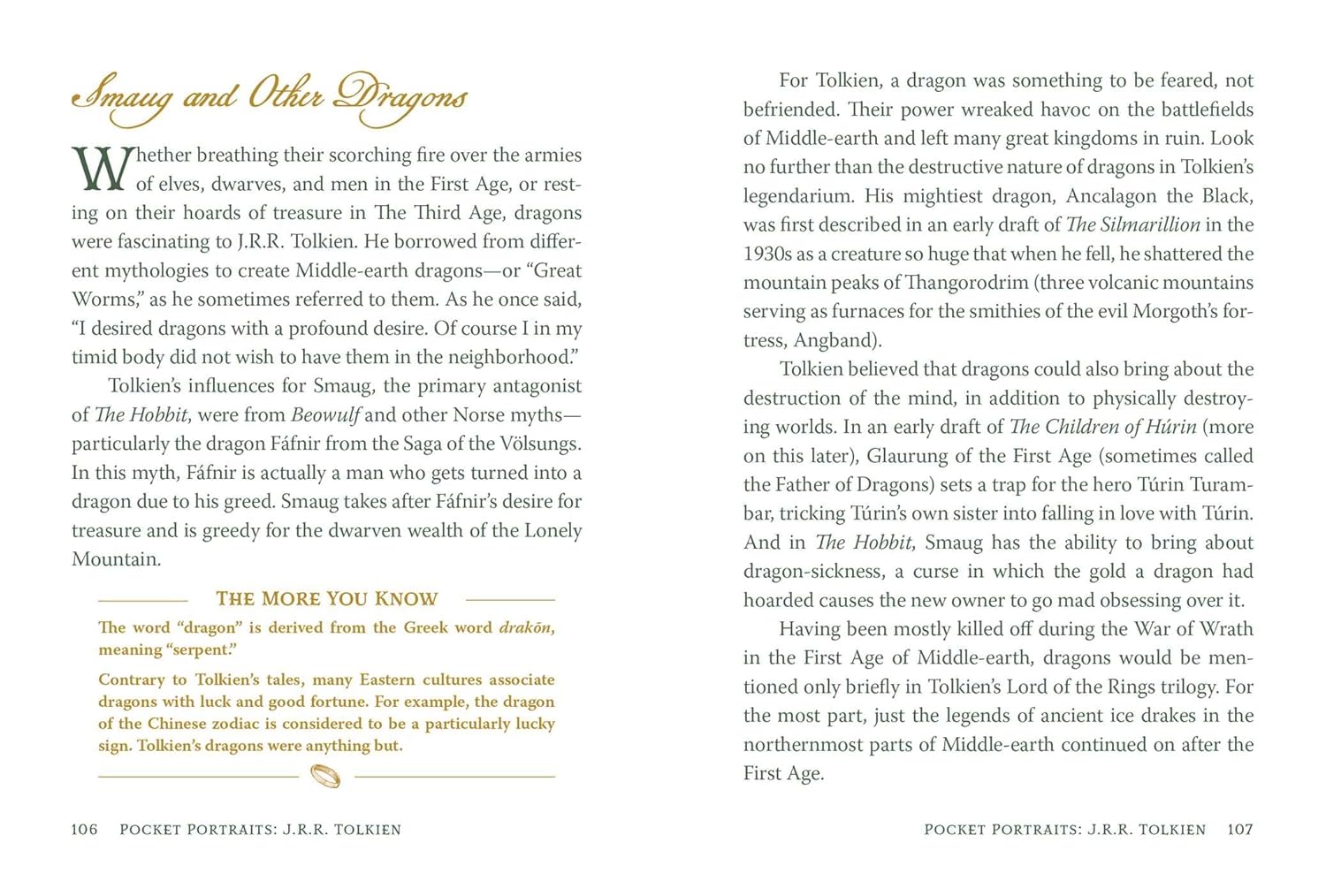 Pocket Portrait J.R.R. Tolkien Book