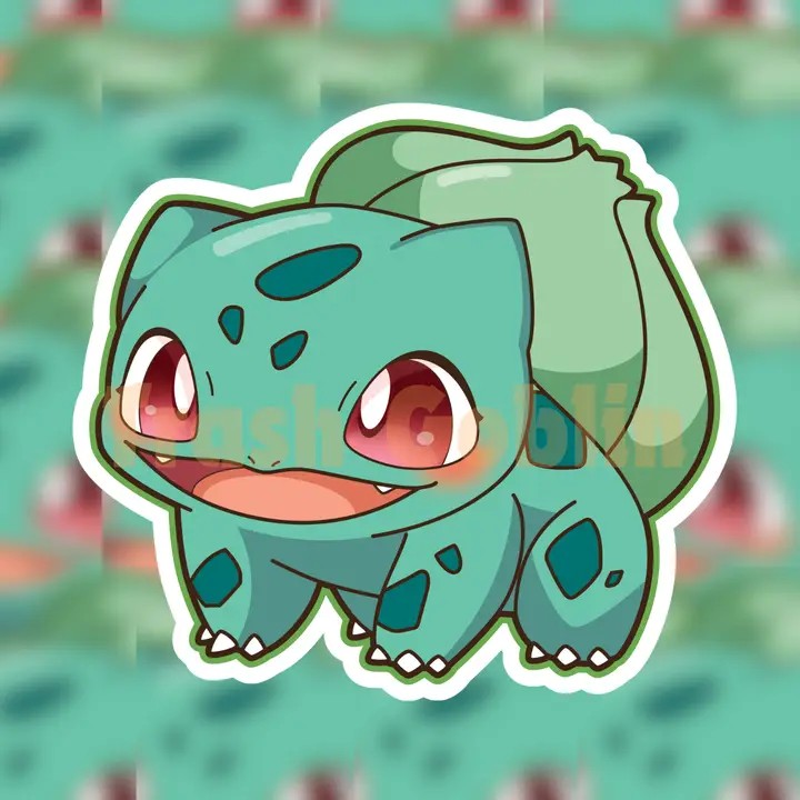 Pokemon Bulbasaur Die Cut Sticker V2 – www.shoptherocket.com