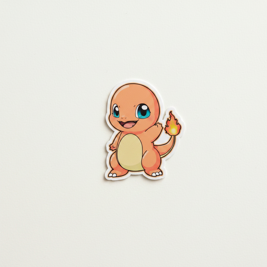 Pokemon Charmander Die Cut Sticker V2