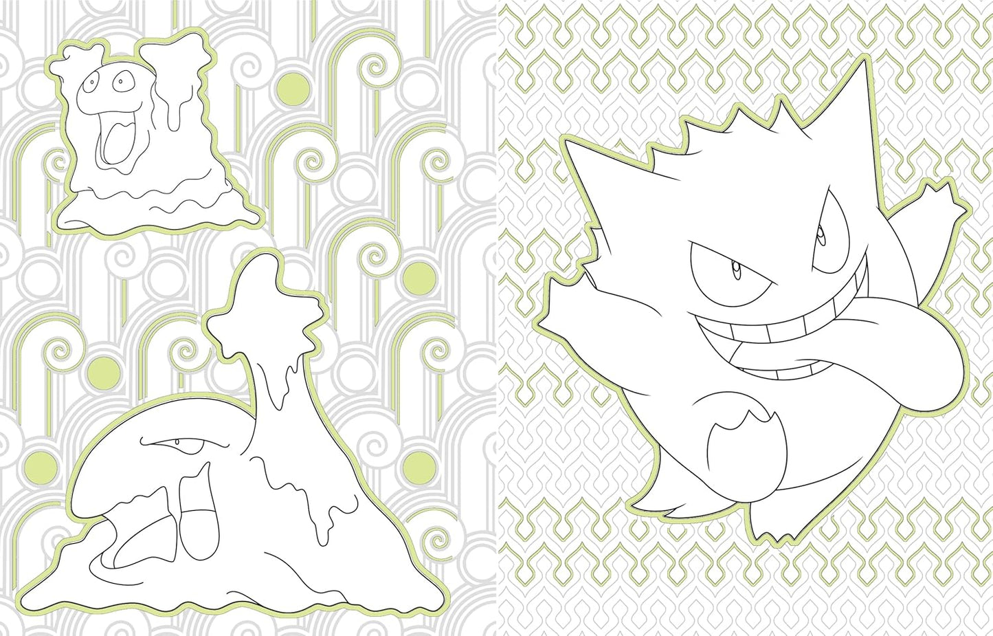 Pokemon Glow In The Dark Coloring Book