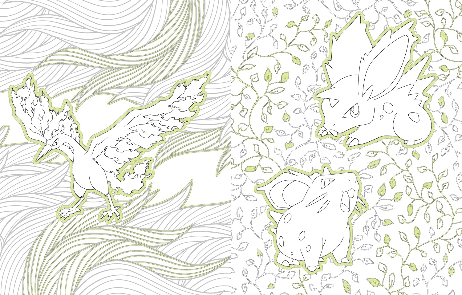 Pokemon Glow In The Dark Coloring Book