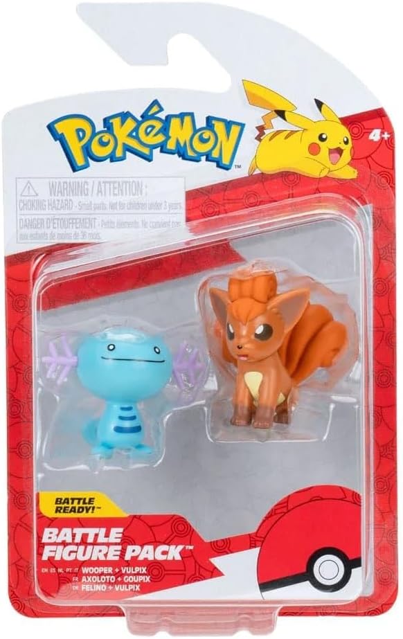 Pokemon Battle Figure Set Wooper & Vulpix