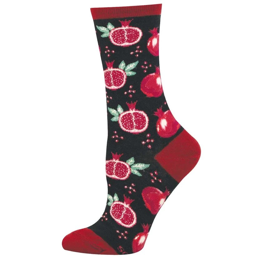 Pomegranate Pop Women's Socks Black