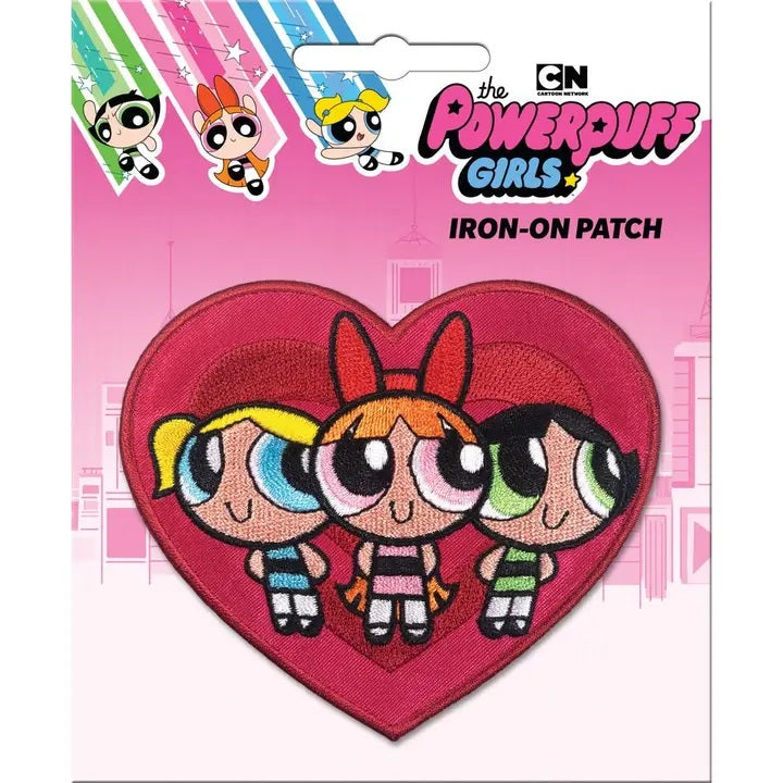 Powerpuff Girls Heart Iron-On Patch