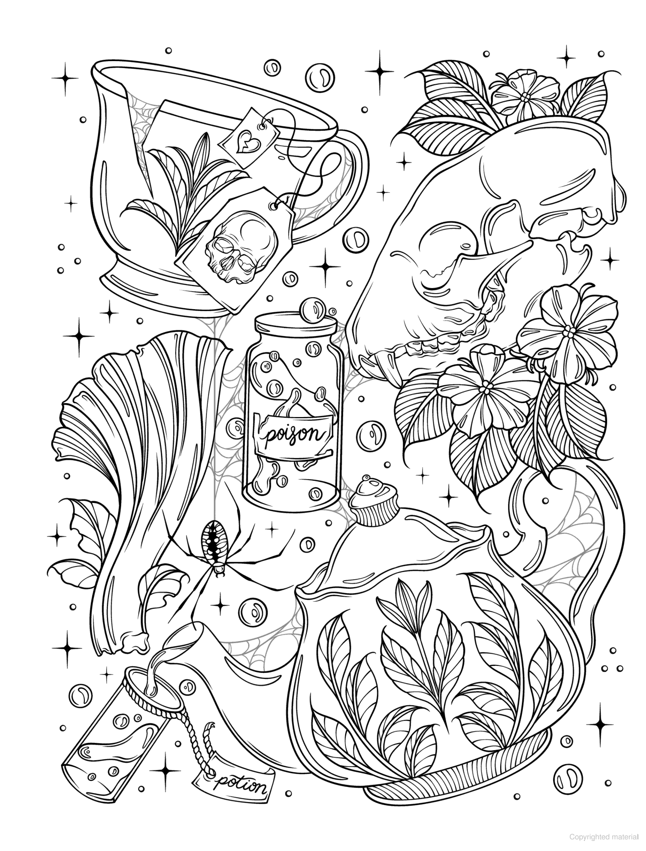 Pretty Creepy Coloring Book Creative Haven