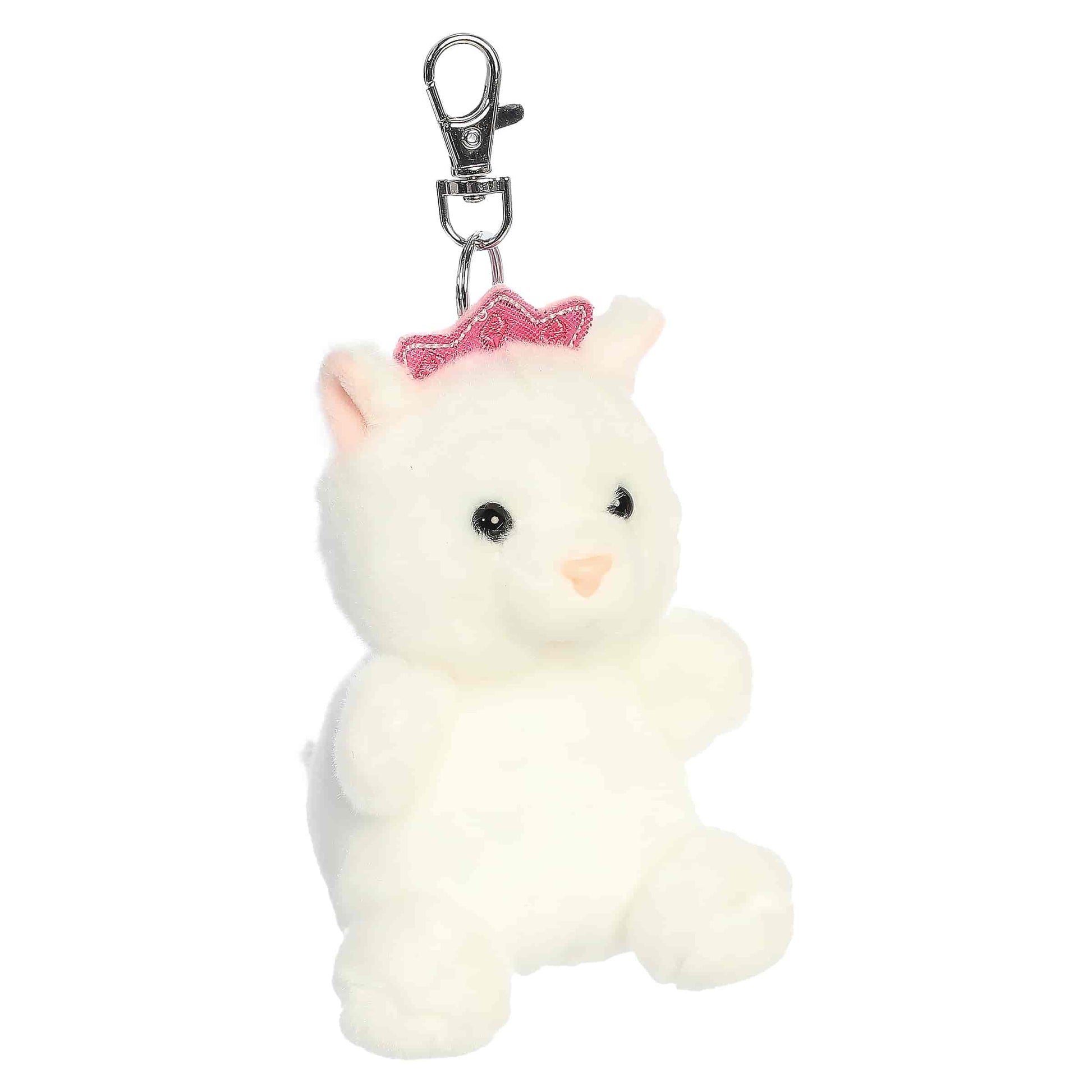 Priscilla Princess Kitty Clip-On Palm Pals Plush 4"