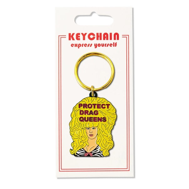 Protect Drag Queens Pride Keychain