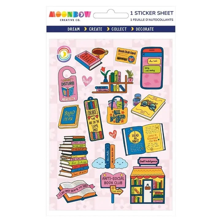 Punderful Reads Glossy Sticker Sheet